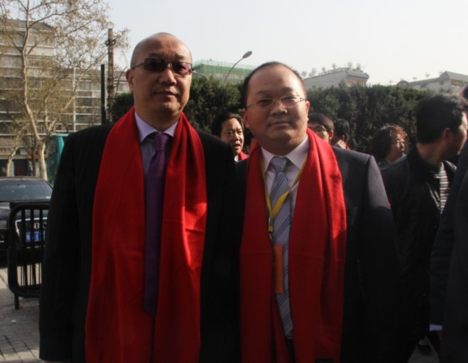 2012年雷永军和冯仑参加第三届全球秦商大会