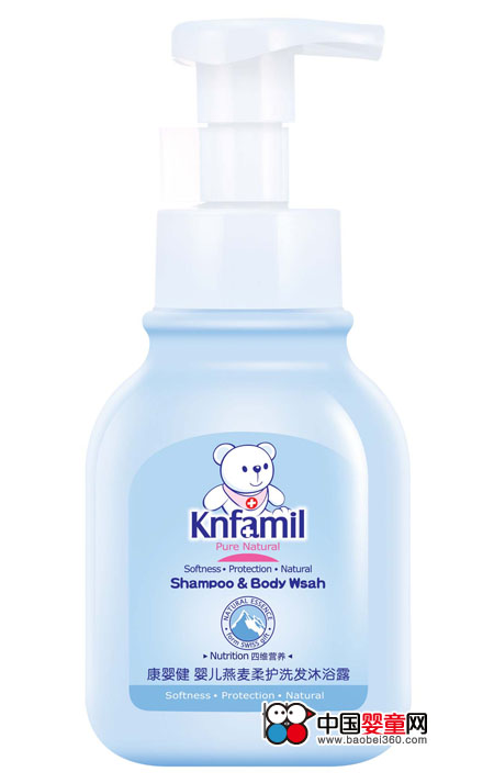 康婴健婴儿四维营养系列燕麦柔护洗发沐浴露,孕婴产品库,中国婴童网