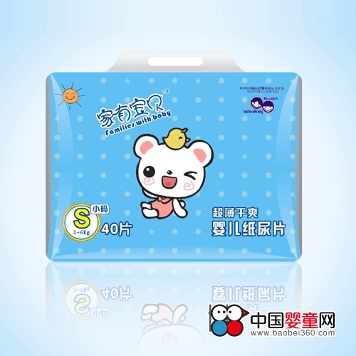 家有宝贝婴幼儿纸尿片S号,孕婴产品库,中国婴