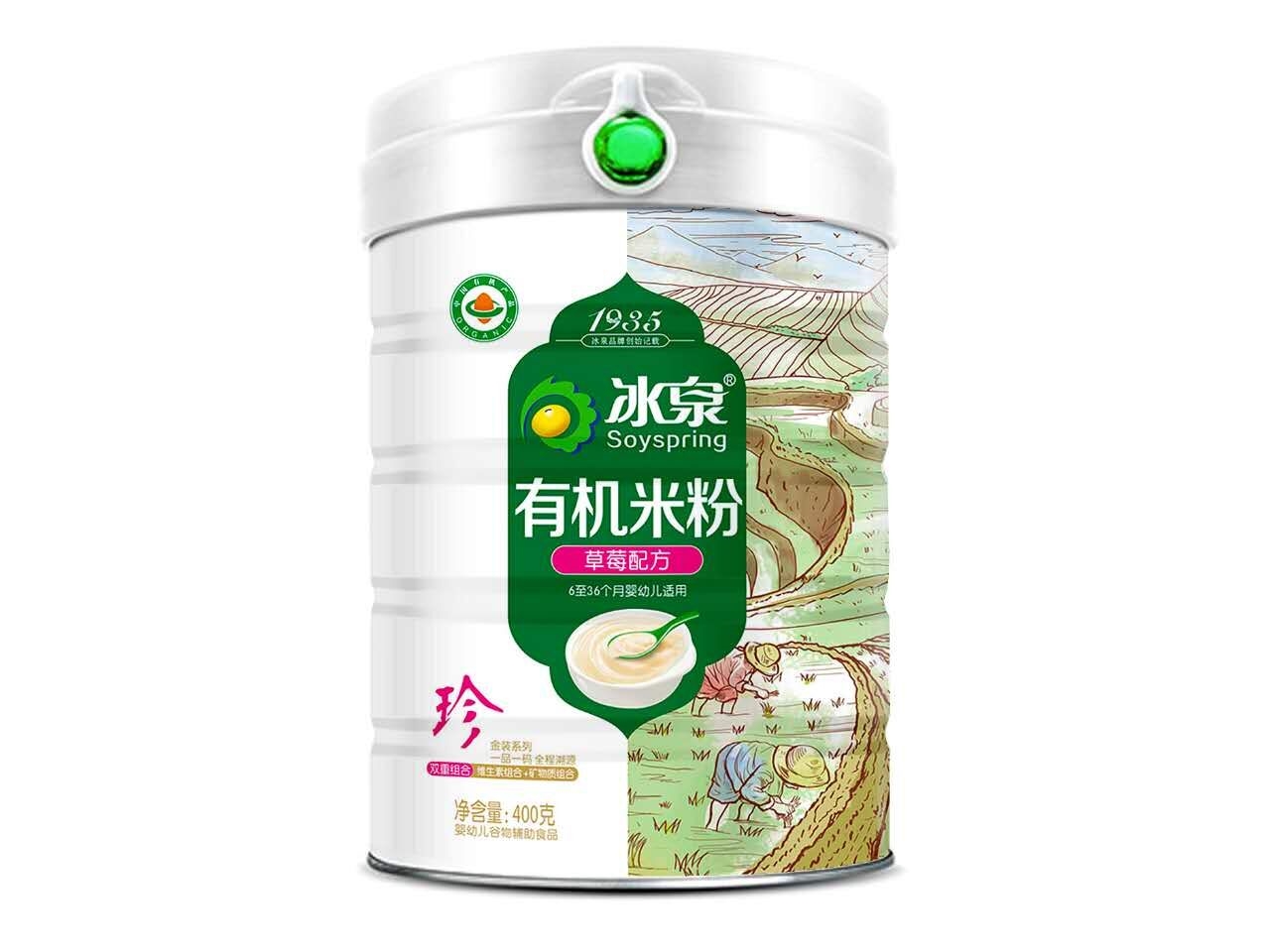 冰泉有机米粉草莓配方(400g),孕婴产品库,中国