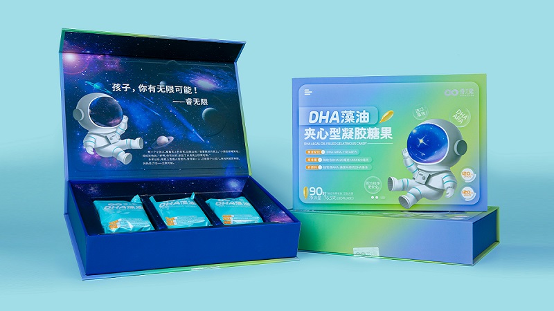 睿无限DHA藻油夹心型凝胶糖果系列