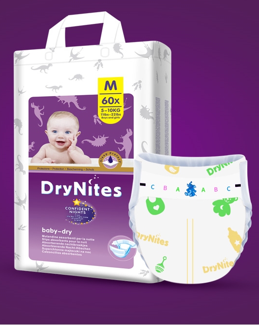 DryNites洁纳斯纸尿裤（铂金装）M码