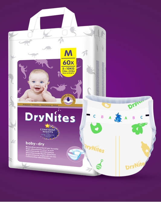 DryNites洁纳斯纸尿裤（铂金装）XL码