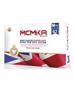 麦卡米卡超薄棉柔纸尿裤M62